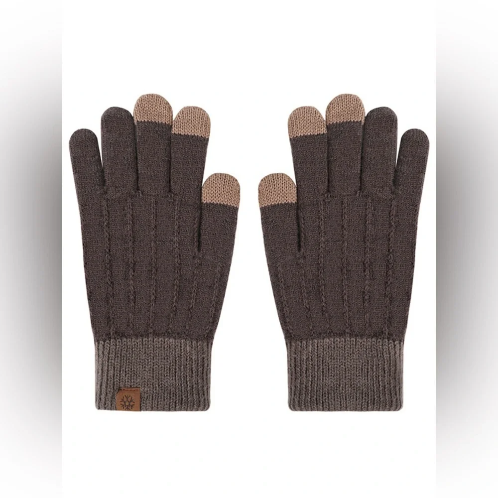 Warm Knitted Touchscreen Gloves